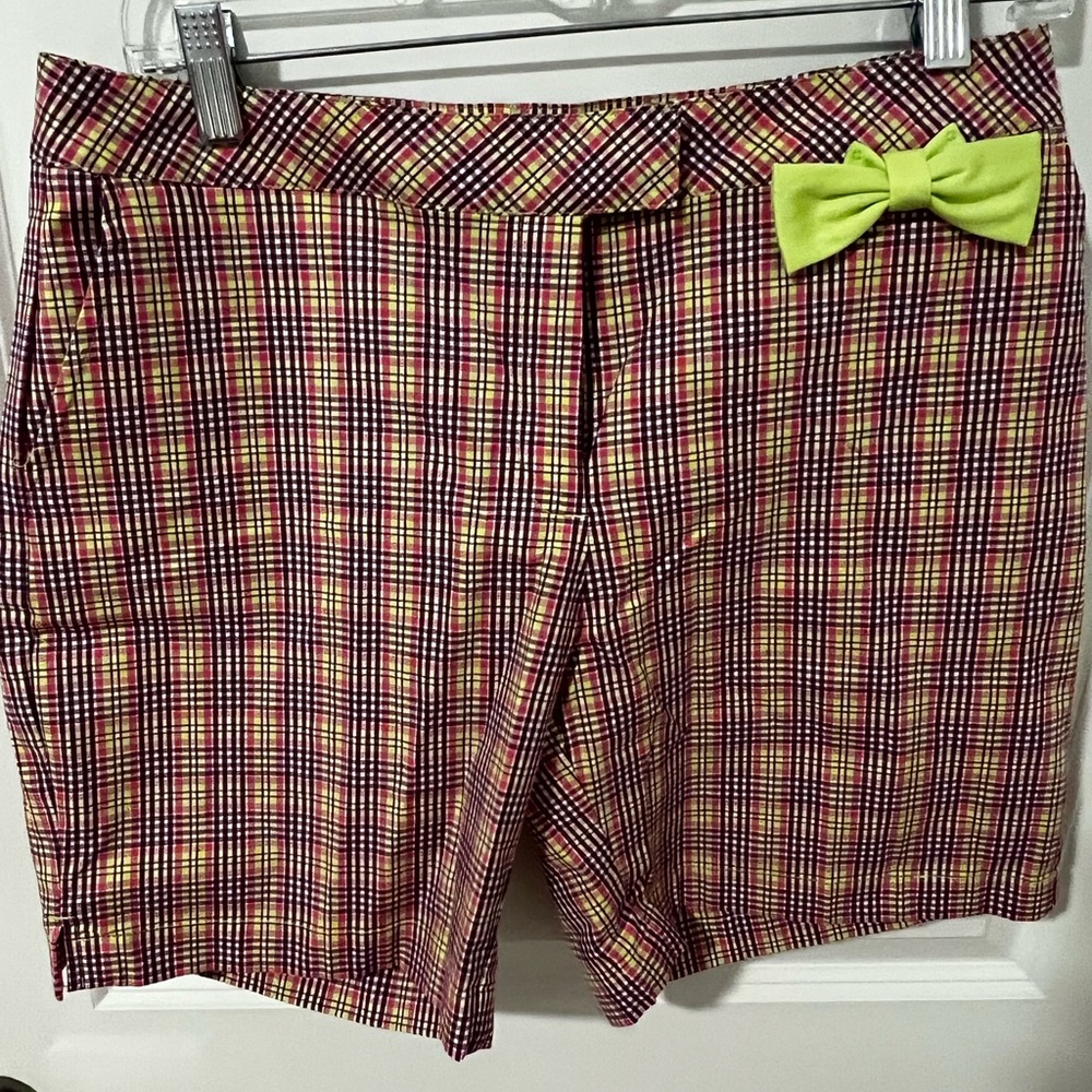 Lady Hagen plaid, multi colored shorts. Size 4.